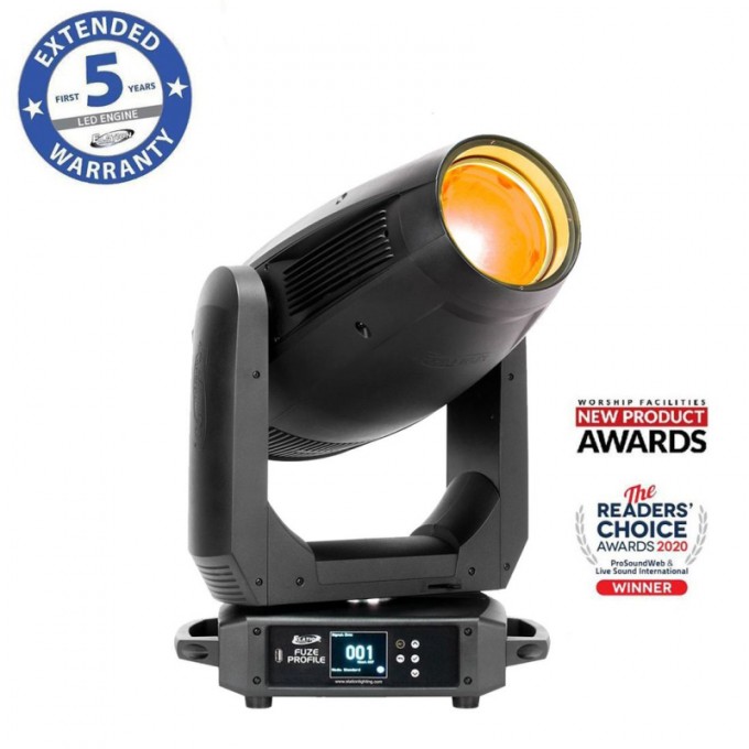 Поворотная голова, RGBMA LED (92 CRI), 305 Вт, угол раскрытия луча 7°-42° ELATION FUZE-PROFILE