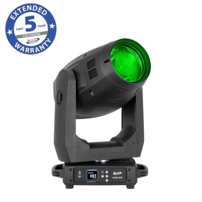 Поворотная голова, 300 Вт, угол раскрытия луча 4,6° - 38,2° ELATION FUZE-SFX