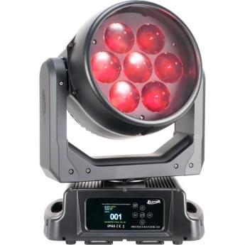 Поворотная голова, 7 x 60 Вт RGBW LED IP65, черный цвет ELATION PROTEUS-RAYZOR-760